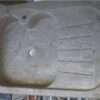 Lavello in marmo e pietra per cucina Modello 1 fonte e sgocciolatoio