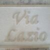 Targhe per vie in marmo pietra