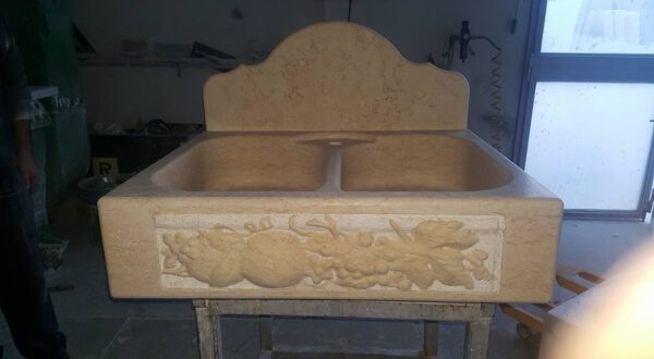 Lavello per cucina in marmo e pietra Mod. personalizzato