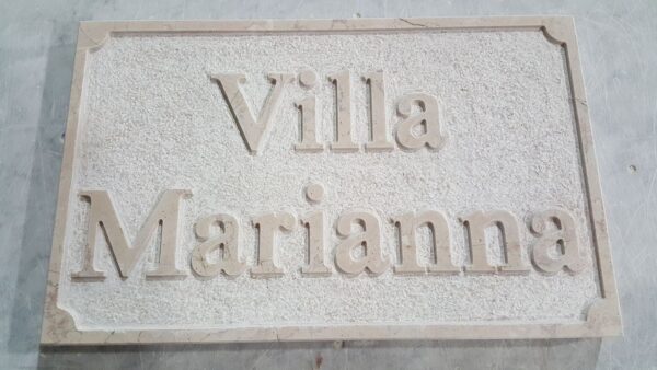Targhe per vie in marmo pietra